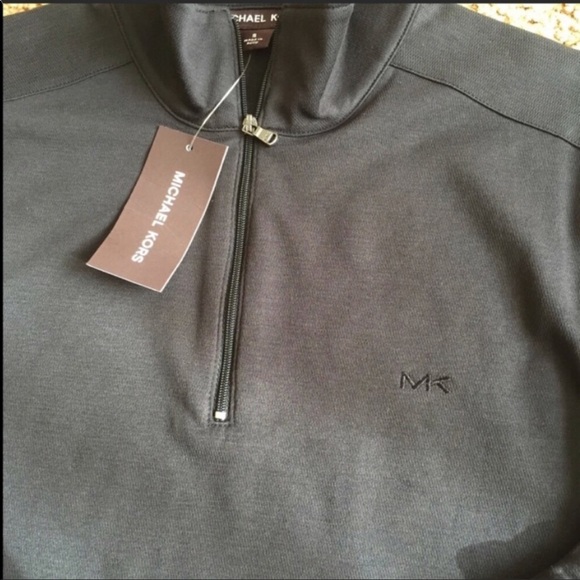 Michael Kors black men t-shirt long sleeve. - Picture 2 of 4